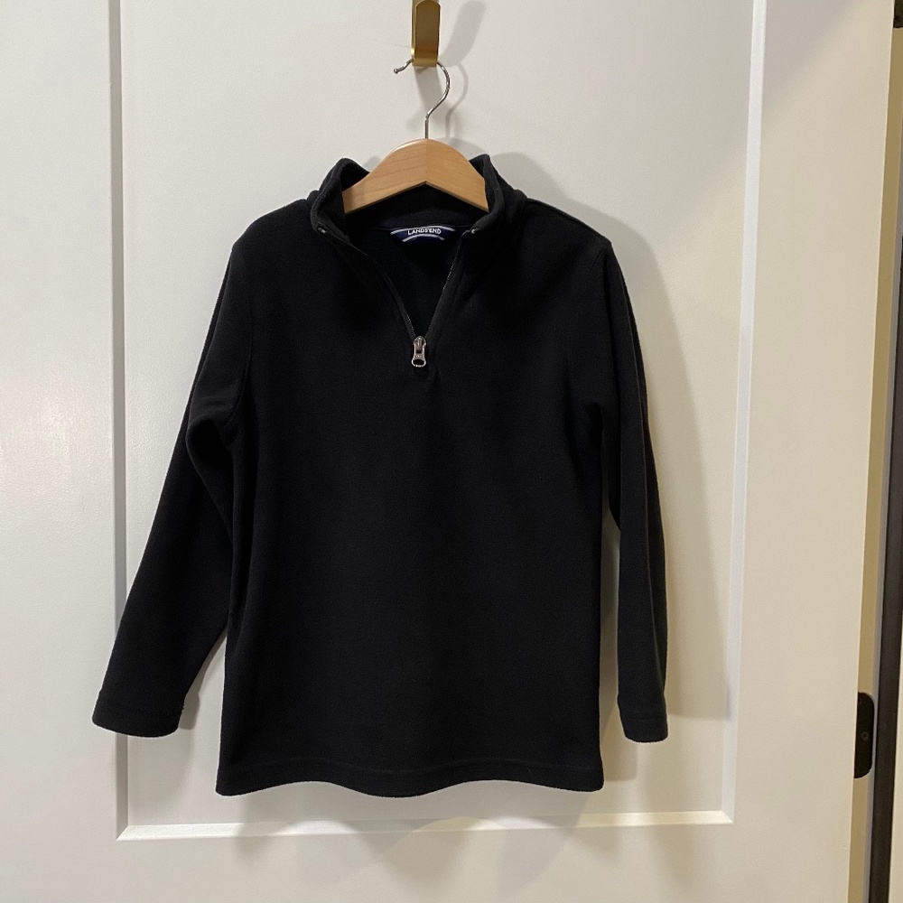 Lands End, light weight fleece 1/2 zip jacket, kids size M(5-6)